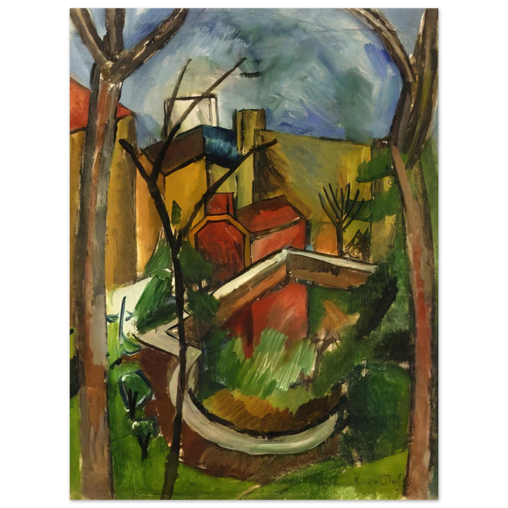 Raoul Dufy - LANDSCAPE OF FALAISE 1910 75x100 cm / 30x40inches Fine Art Poster