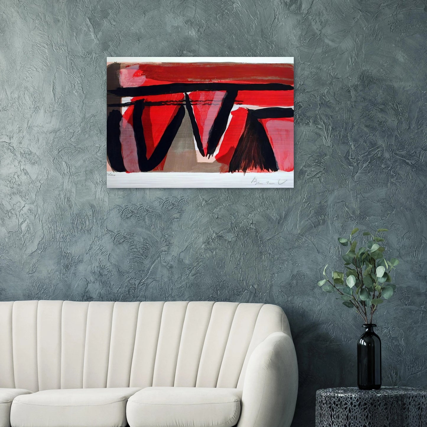 Braises - 1980 - Bram van Velde Brushed Aluminum Print - 70x100 cm / 28x40 inches | Bram van Velde Aluminum Print | Bram van Velde Prints
