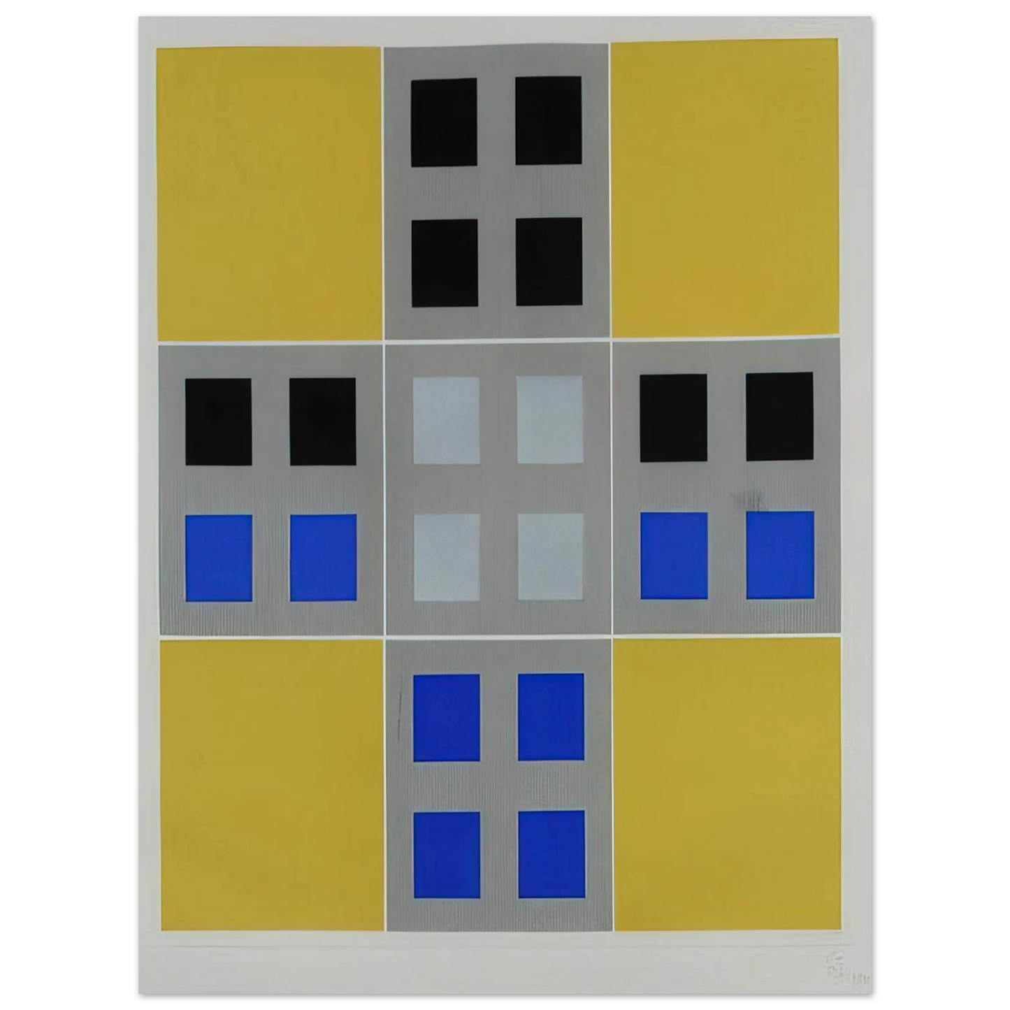 Jesus Rafael Soto - UNTITLED 75x100 cm / 30x40inches Fine Art Poster