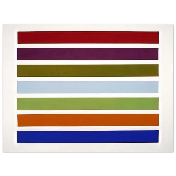 Gene Davis - Wall Stripes No. 3 - 1962 75x100 cm / 30x40inches Fine Art Poster