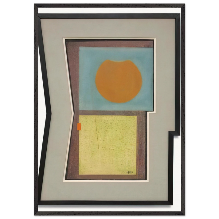 Jar - 1946 - Carmelo Arden Quin 70x100 cm / 28x40 inches Framed Art Print – Black Wooden Frame