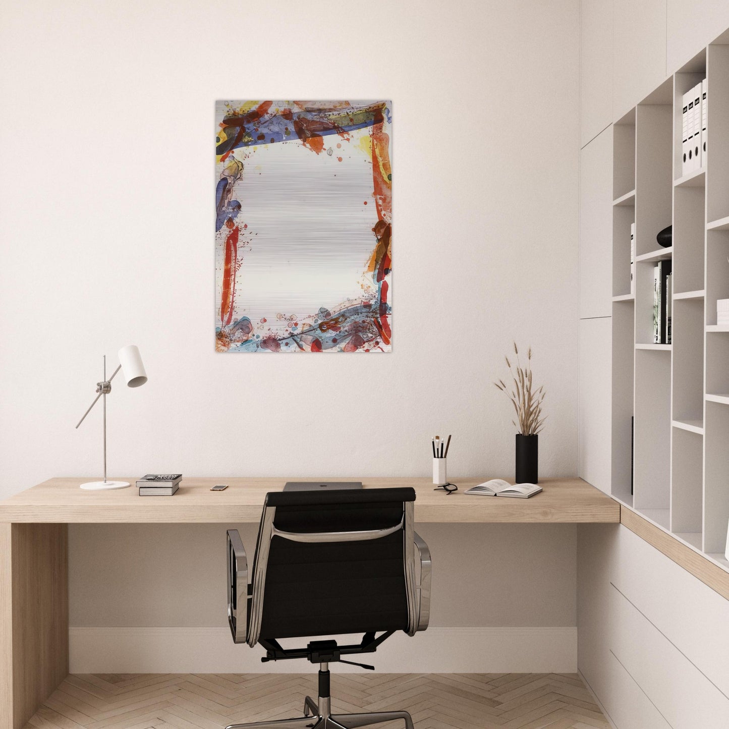 Veiled Sail - Sam Francis Brushed Aluminum Print - 70x100 cm / 28x40 inches | Sam Francis Aluminum Print | Sam Francis Prints