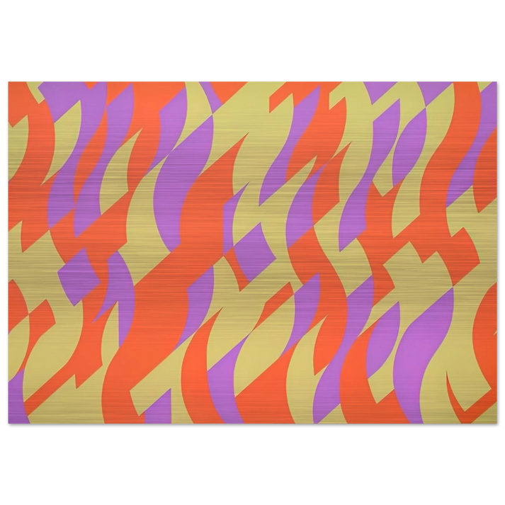 CARNIVAL 2000 - Bridget Riley Brushed Aluminum Print - 70x100 cm / 28x40 inches | Bridget Riley Aluminum Print | Bridget Riley Prints