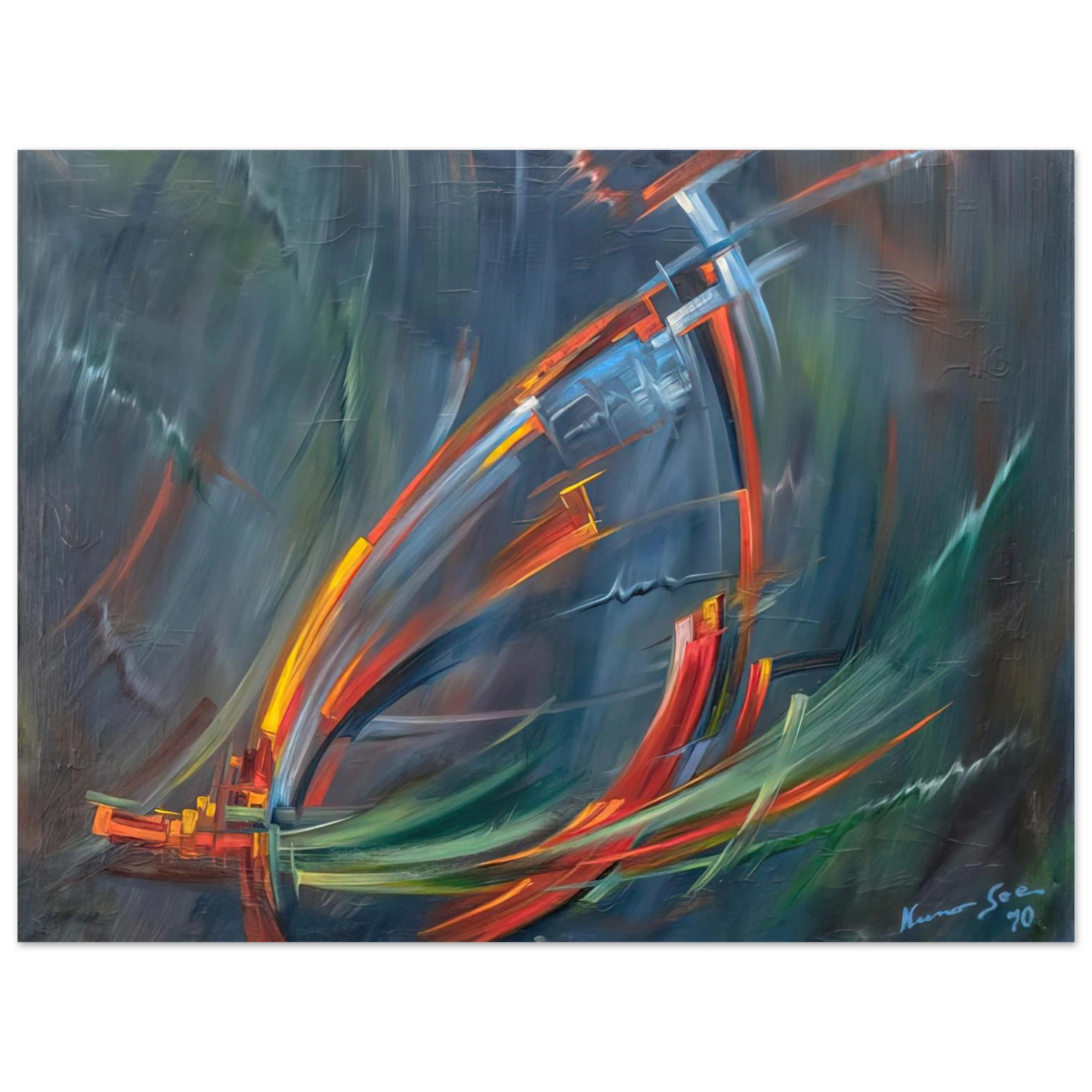 Konrad Zuse - Untitled - 1970 75x100 cm / 30x40inches Fine Art Poster