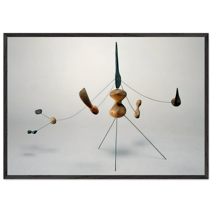 CONSTELLATION 1942 - Alexander Calder 70x100 cm / 28x40 inches Framed Art Print – Black Wooden Frame