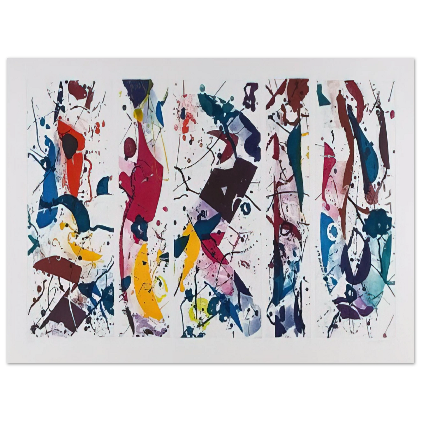 Sam Francis - Untitled SFE 020 Lembark I53 75x100 cm / 30x40inches Fine Art Poster