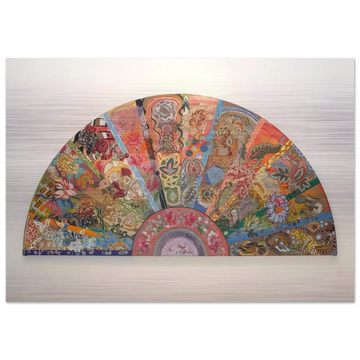 Pleasure Dome - 2003 - Miriam Schapiro Brushed Aluminum Print - 70x100 cm / 28x40 inches | Miriam Schapiro Aluminum Print | Miriam Schapiro Prints