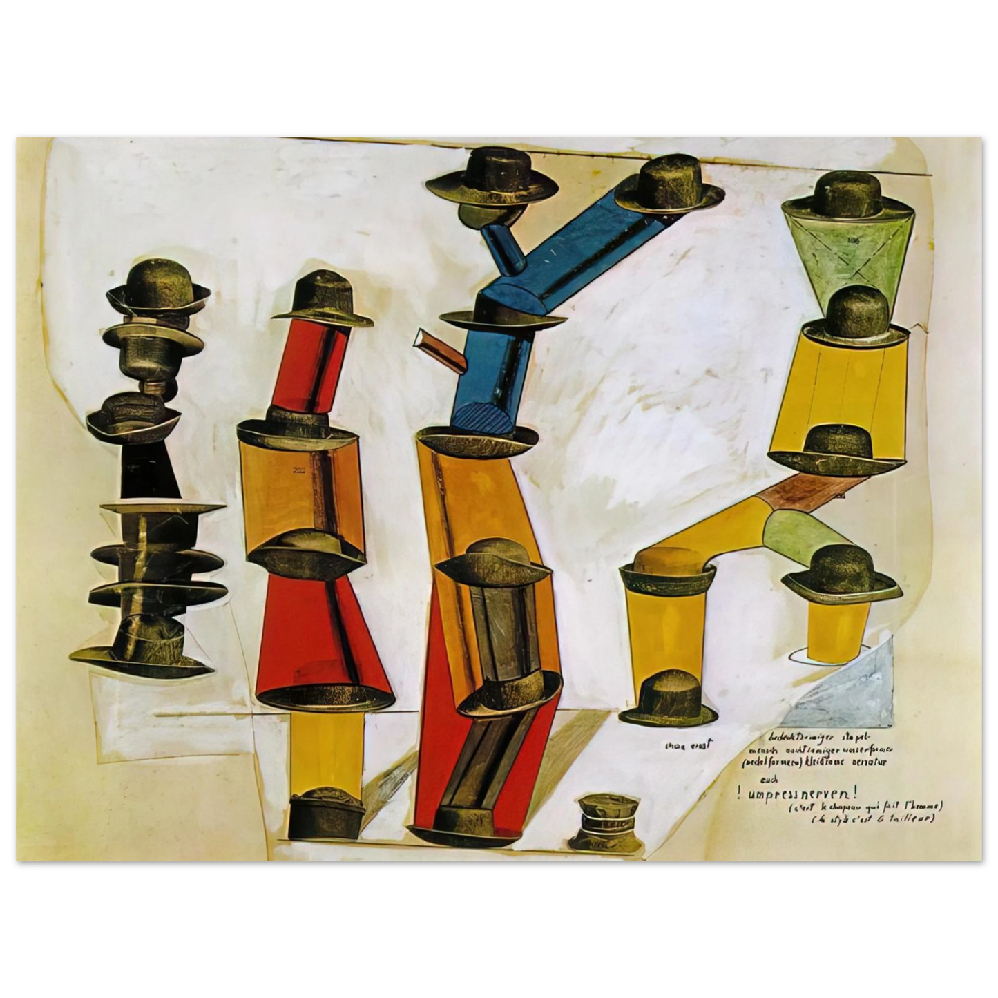 Max Ernst - The hat makes the man 75x100 cm / 30x40inches Fine Art Poster