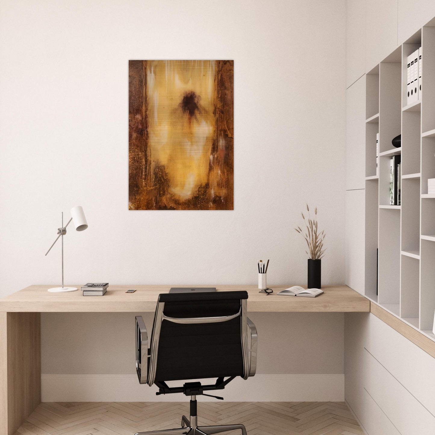 Homage of Melville - Abstract Expressionism - Paul Jenkins Brushed Aluminum Print - 70x100 cm / 28x40 inches | Paul Jenkins Aluminum Print | Paul Jenkins Prints