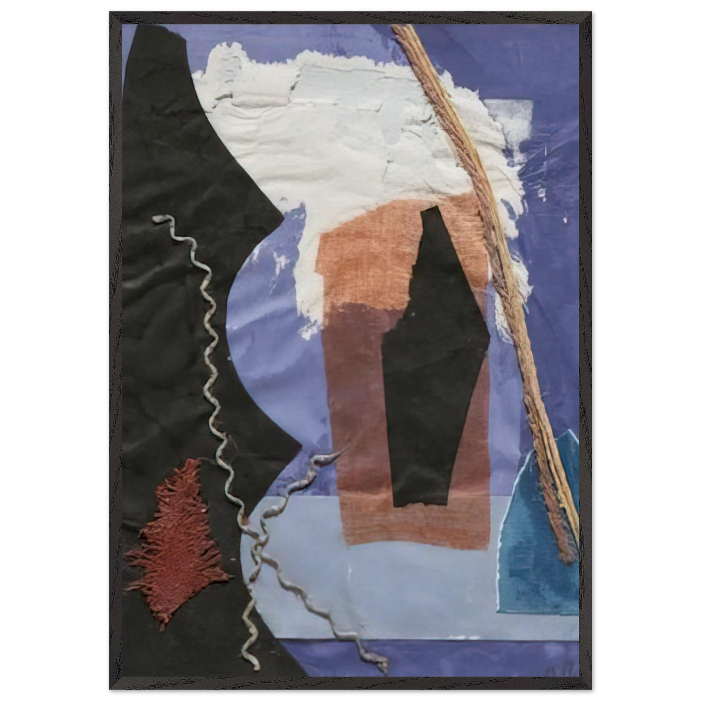Number 226 - Abstract Expressionism - Anne Ryan 70x100 cm / 28x40 inches Framed Art Print – Black Wooden Frame