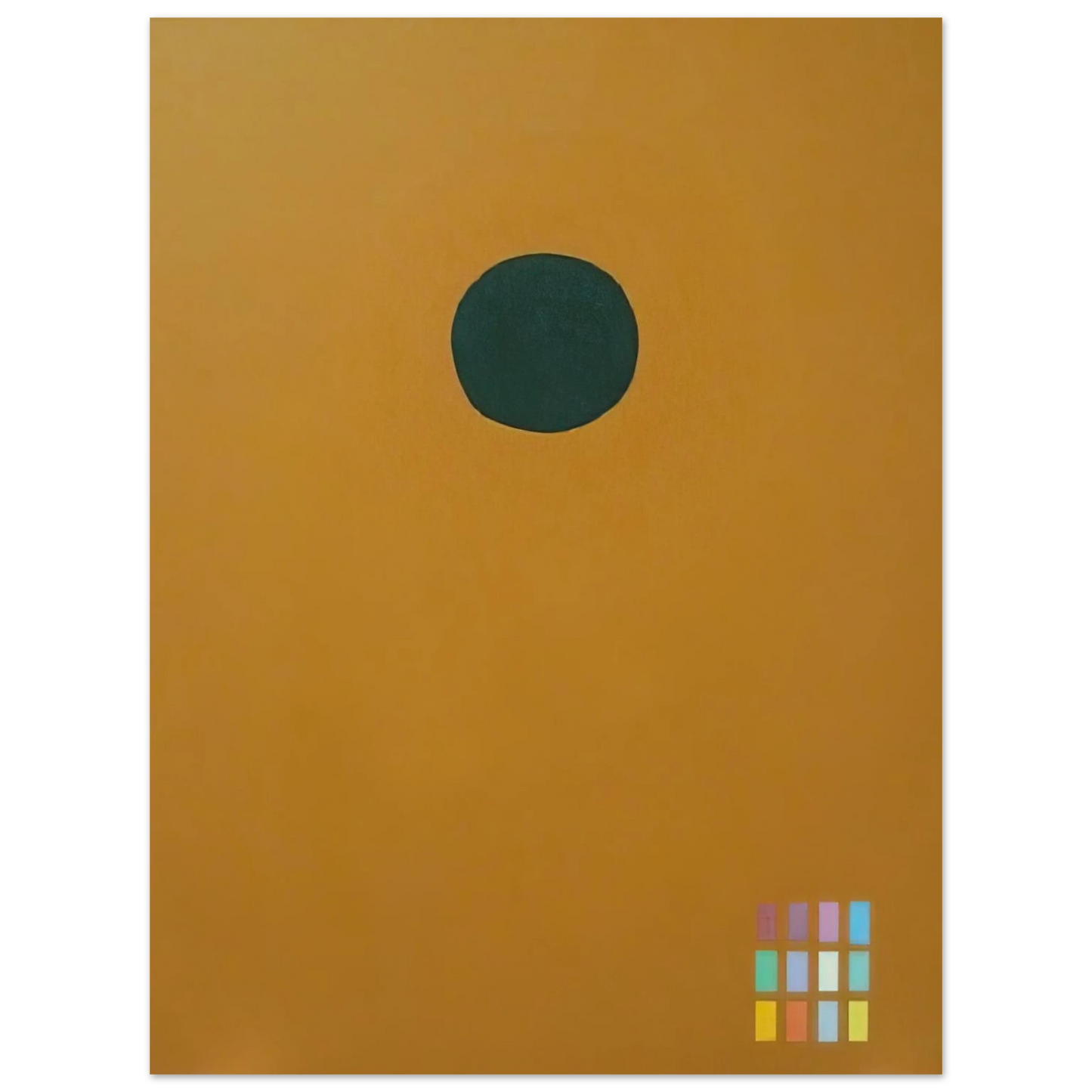 Adolph Gottlieb - Green Disc 72061 - 1972 75x100 cm / 30x40inches Fine Art Poster