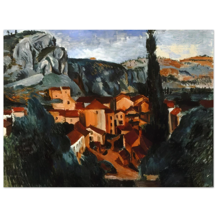 Andre Derain - A VILLAGE 75x100 cm / 30x40inches Fine Art Poster