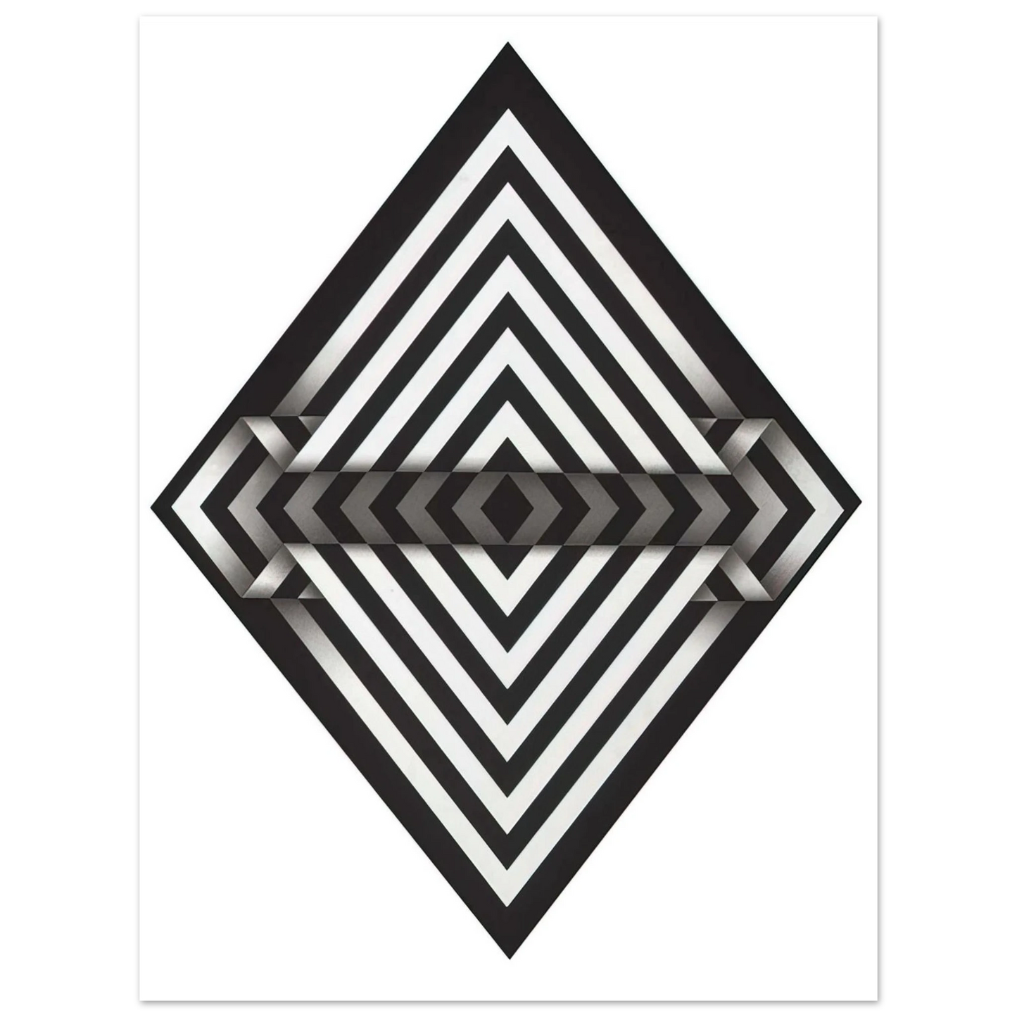 Omar Rayo - Panche I - 1970 75x100 cm / 30x40inches Fine Art Poster