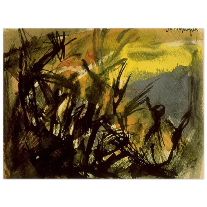 Jean-Paul Riopelle - Conversation 75x100 cm / 30x40inches Fine Art Poster