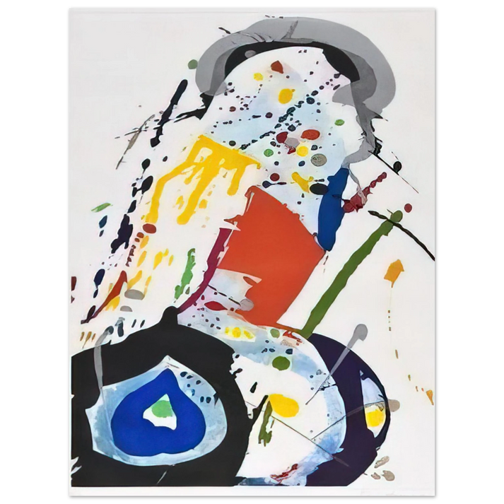 Sam Francis - untitled sfe081 75x100 cm / 30x40inches Fine Art Poster
