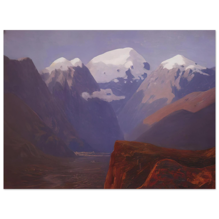 Arkhyp Kuindzhi - Snow tops 75x100 cm / 30x40inches Fine Art Poster