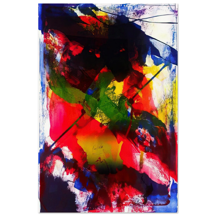 Amadeus - Abstract Expressionism, Lyrical Abstraction - Paul Jenkins Art Prints - 100x150 cm / 40x60″ inches | Paul Jenkins Poster | Paul Jenkins Prints