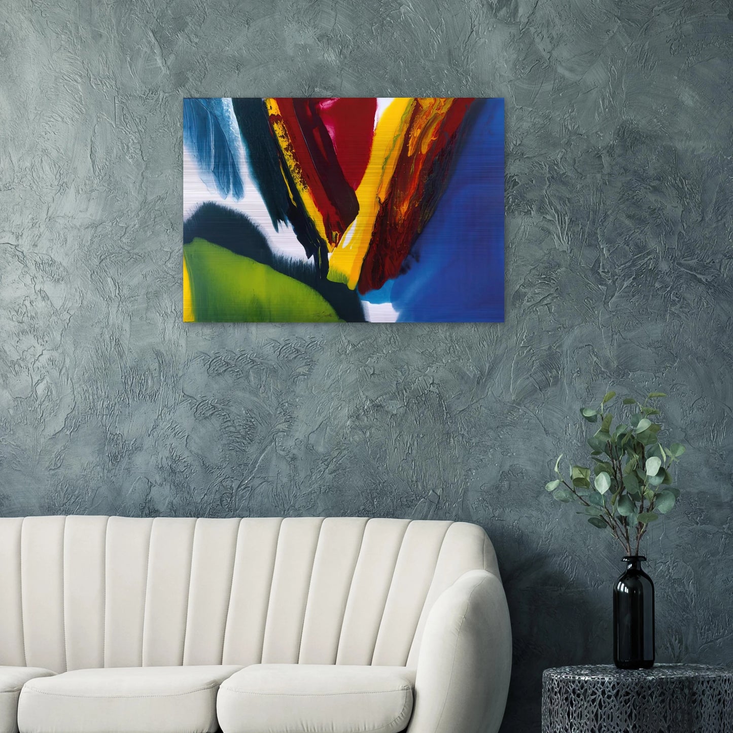 Phenomena Intervening Mantle - 2006 - Paul Jenkins Brushed Aluminum Print - 70x100 cm / 28x40 inches | Paul Jenkins Aluminum Print | Paul Jenkins Prints