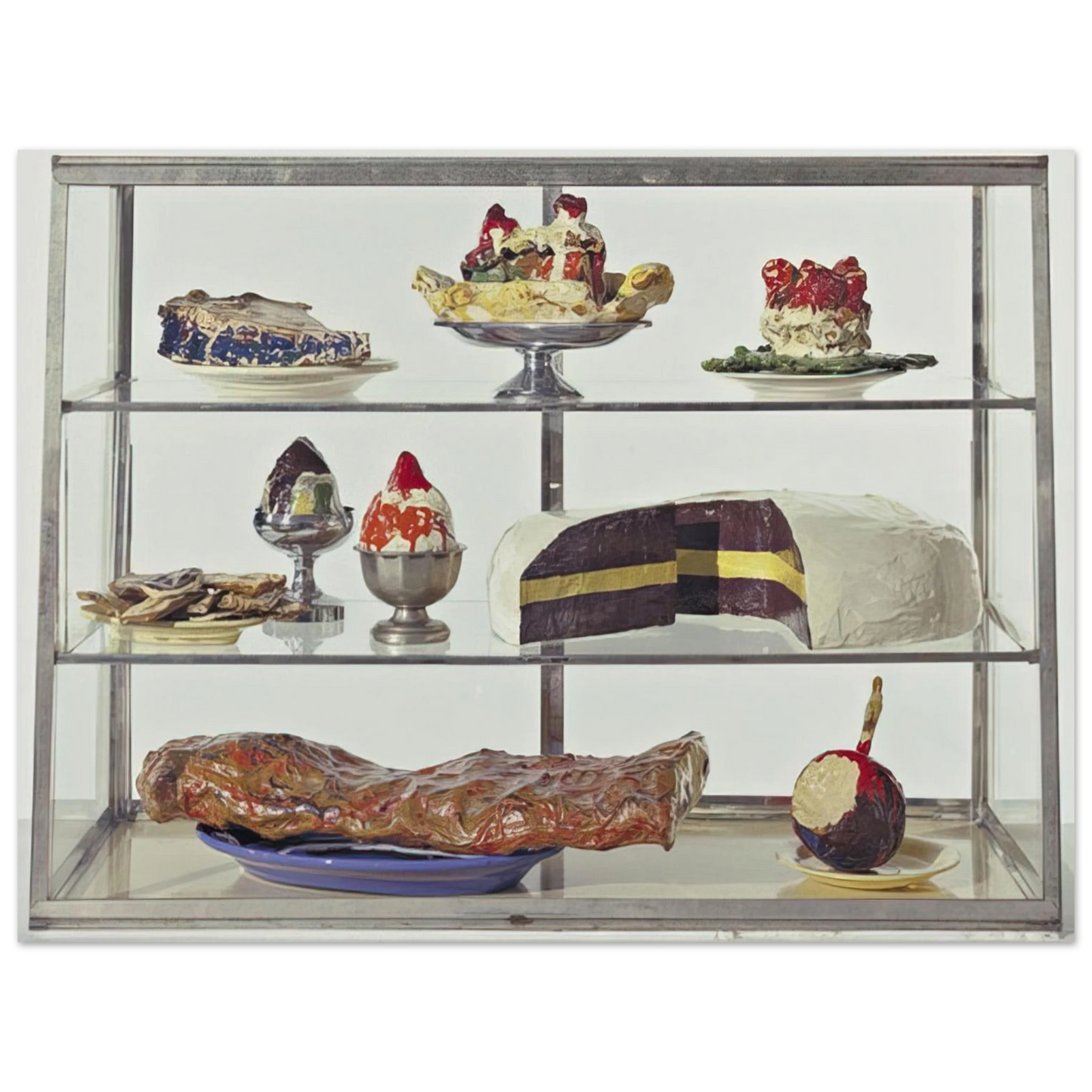 Claes Oldenburg - PASTRY CASE I 1962 75x100 cm / 30x40inches Fine Art Poster