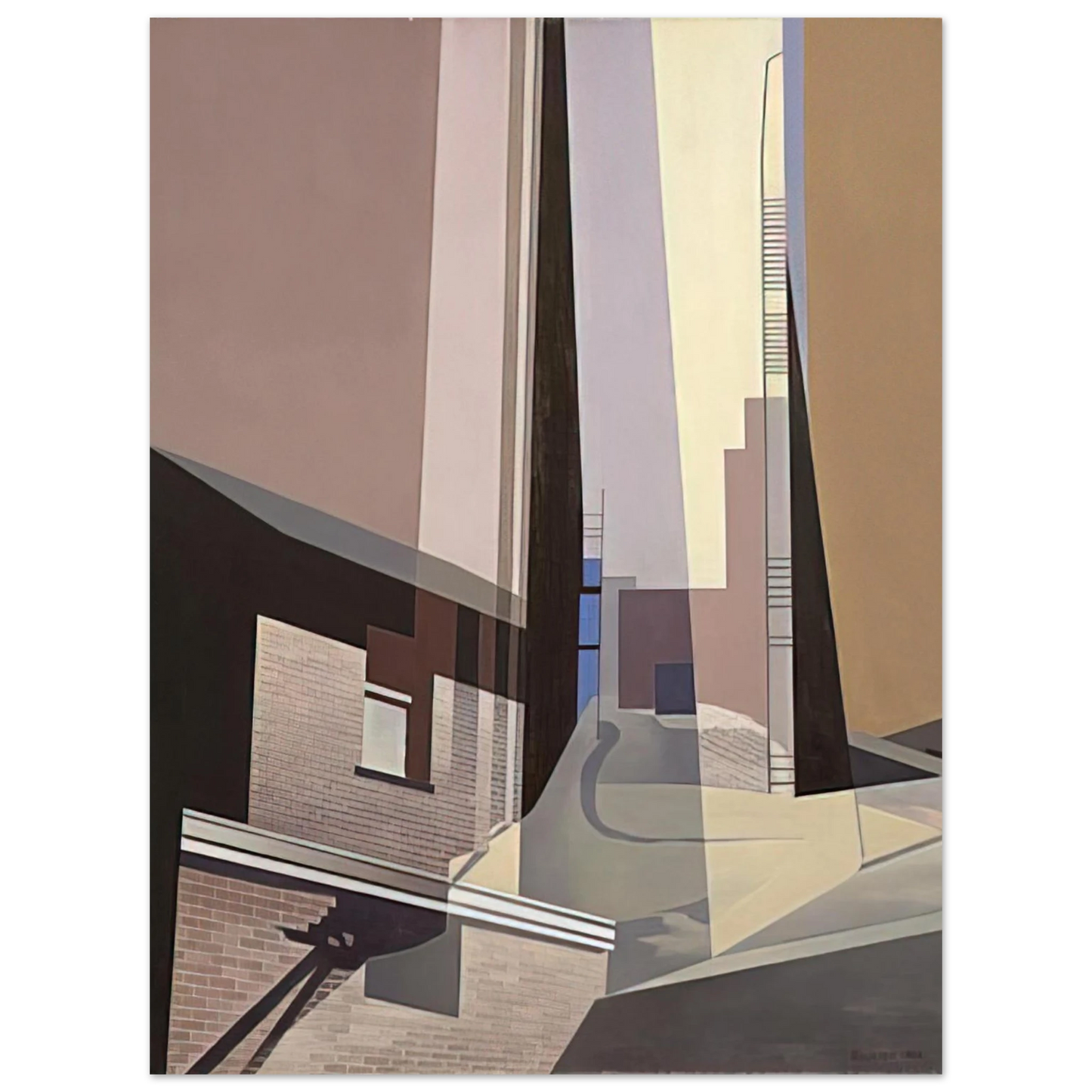 Charles Sheeler - New England Irrelevancies - 1953 75x100 cm / 30x40inches Fine Art Poster