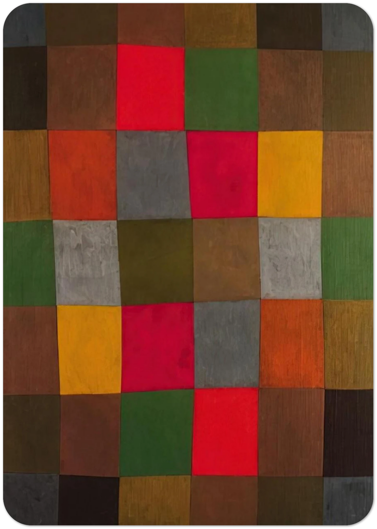 NEW HARMONY 1936 By Paul Klee Pack of 10 Post Cards | Paul Klee Post Cards | A6 (10.5 x 14.8 cm) - 4.1 x 5.8 inches