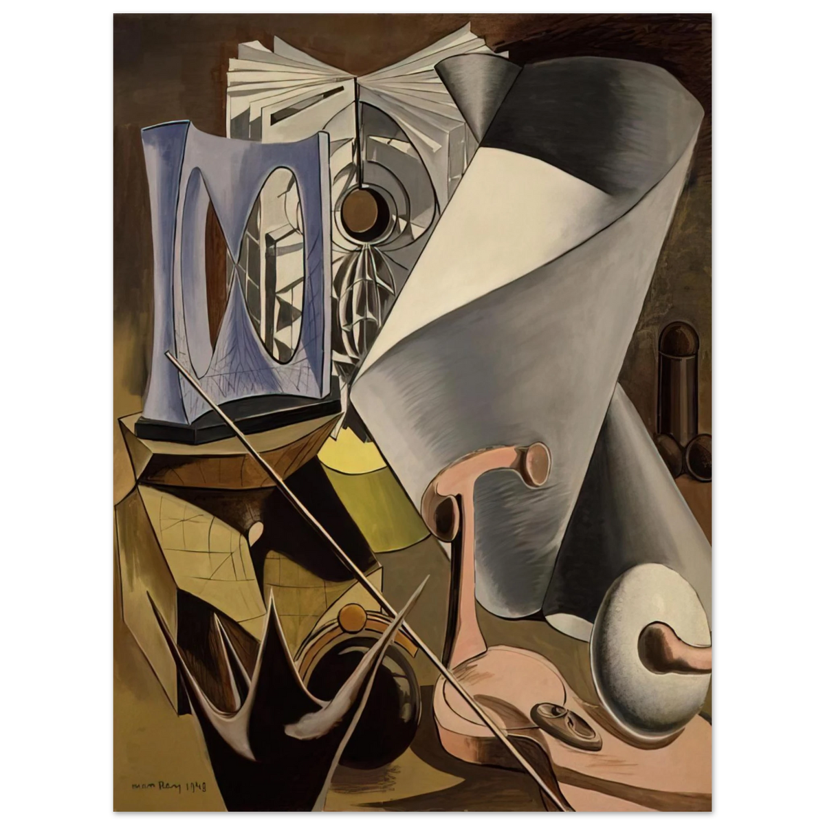 Man Ray - SHAKESPEAREAN EQUATION TWELFTH NIGHT 75x100 cm / 30x40inches Fine Art Poster