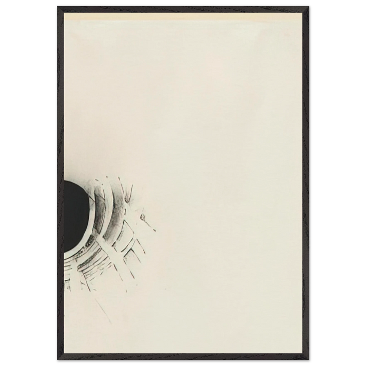 UNTITLED 1960 1 N1 - Lee Bontecou 70x100 cm / 28x40 inches Framed Art Print – Black Wooden Frame