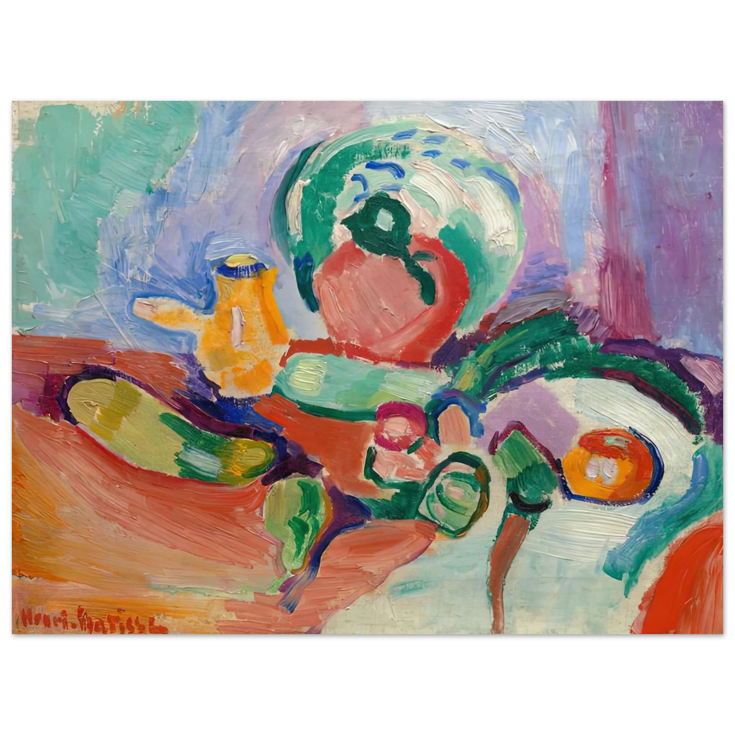 Henri Matisse - STILL LIFE WITH VEGETABLES 1905 75x100 cm / 30x40inches Fine Art Poster