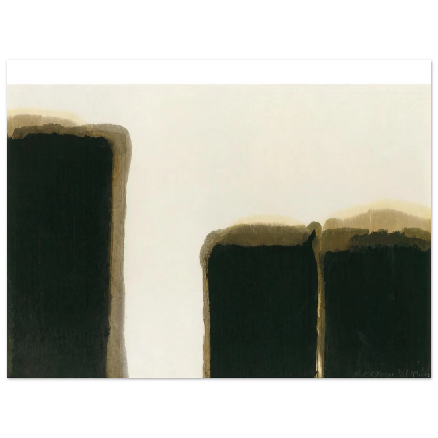 Yun Hyong-keun - Burnt Umber Ultramarine I - 1981 75x100 cm / 30x40inches Fine Art Poster