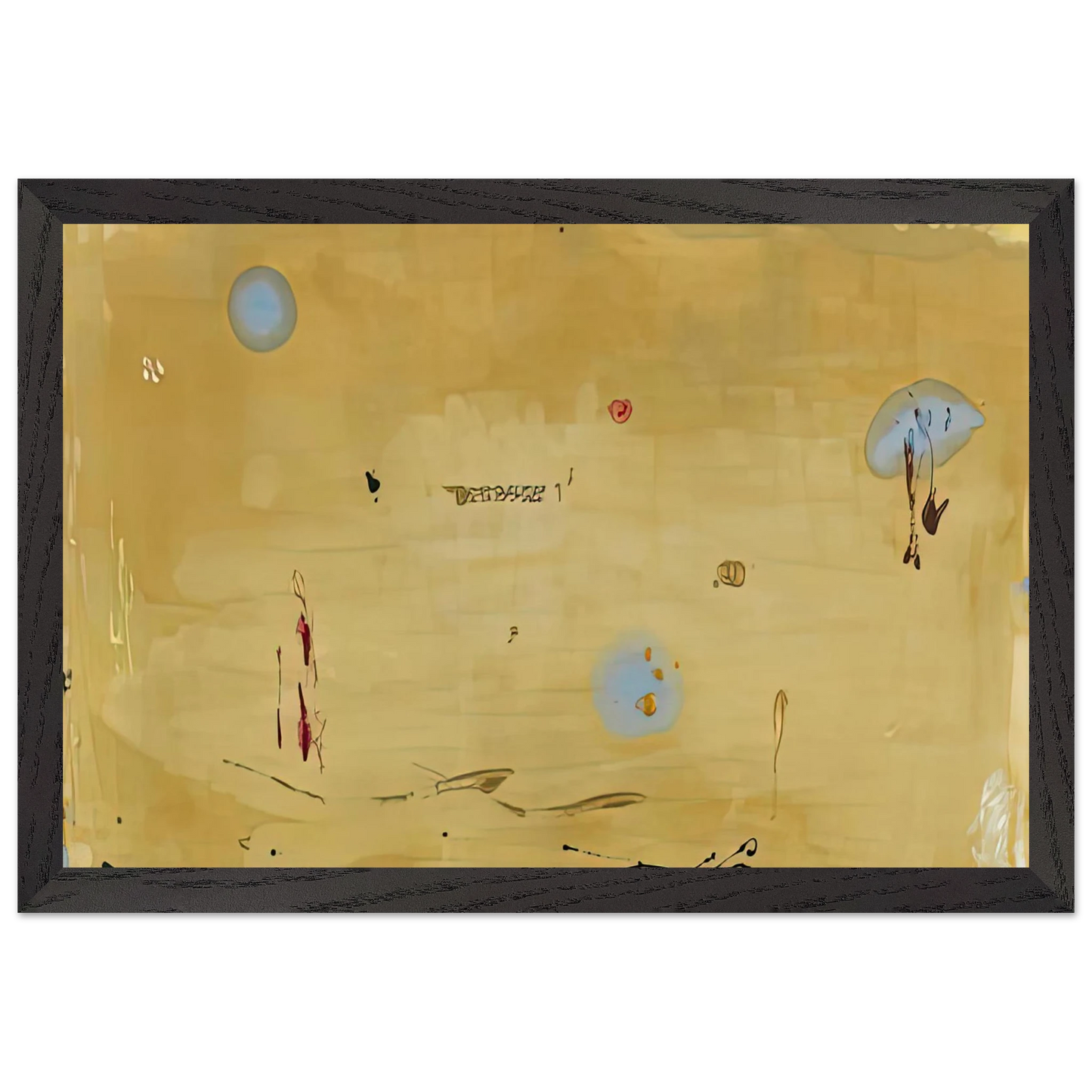 Helen Frankenthaler - Brother Angel, 1983- Wall Art - 60x80 cm / 24x32 inches - Premium Wooden Framed Poster With Fine Art Paper-canvas - Wood frame