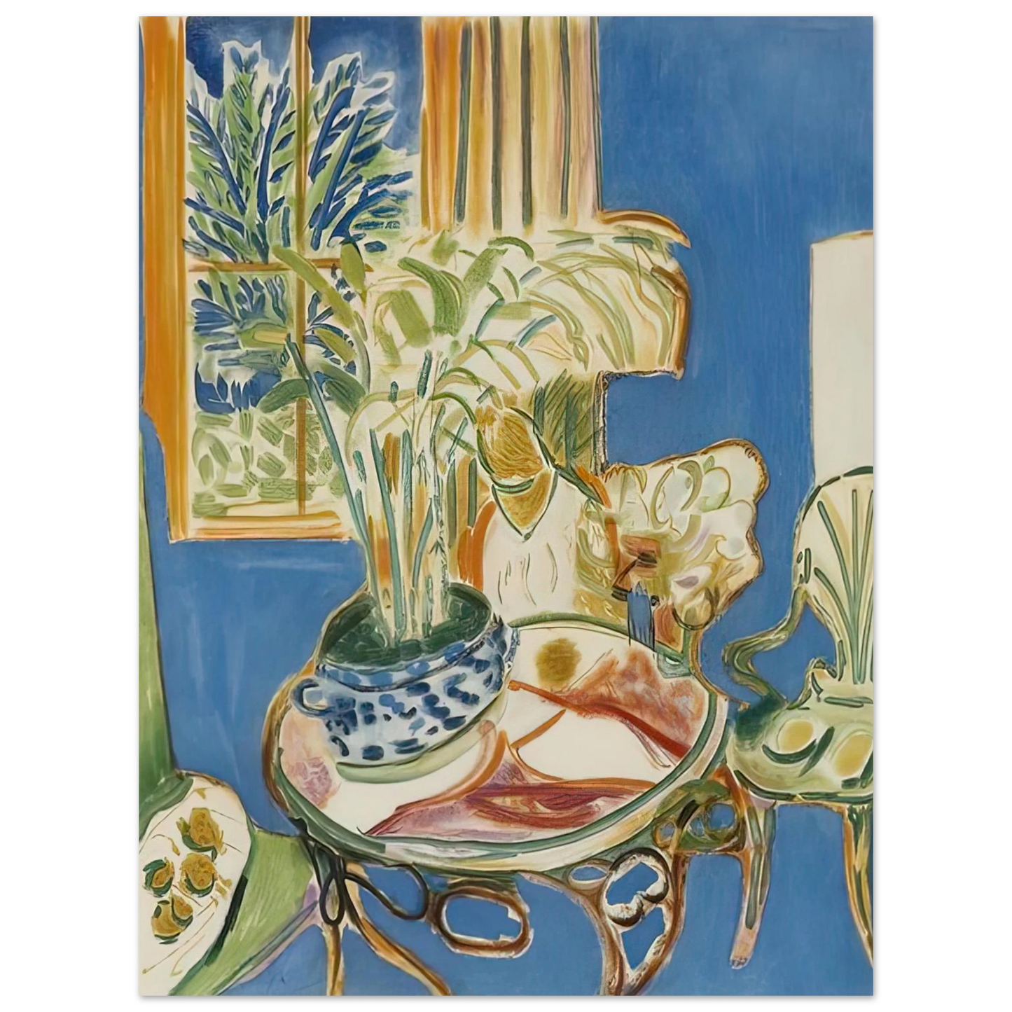 Henri Matisse - BLUE INTERIOR 1947 75x100 cm / 30x40inches Fine Art Poster