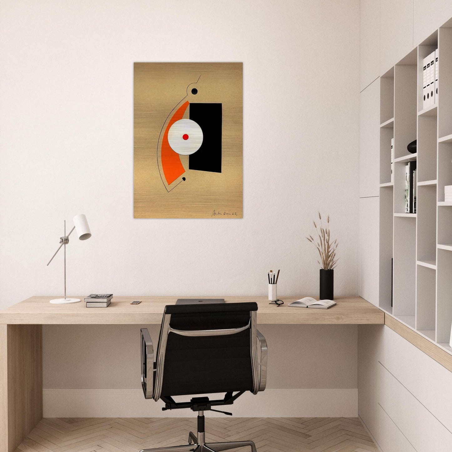 Untitled - 1962 - Carmelo Arden Quin Brushed Aluminum Print - 70x100 cm / 28x40 inches | Carmelo Arden Quin Aluminum Print | Carmelo Arden Quin Prints
