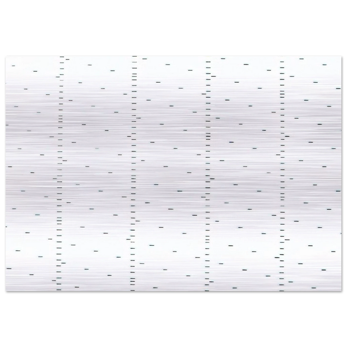 Every 15 cms, every 16 cms dash of one cm long - 1974 - Francois Morellet Brushed Aluminum Print - 70x100 cm / 28x40 inches | Francois Morellet Aluminum Print | Francois Morellet Prints