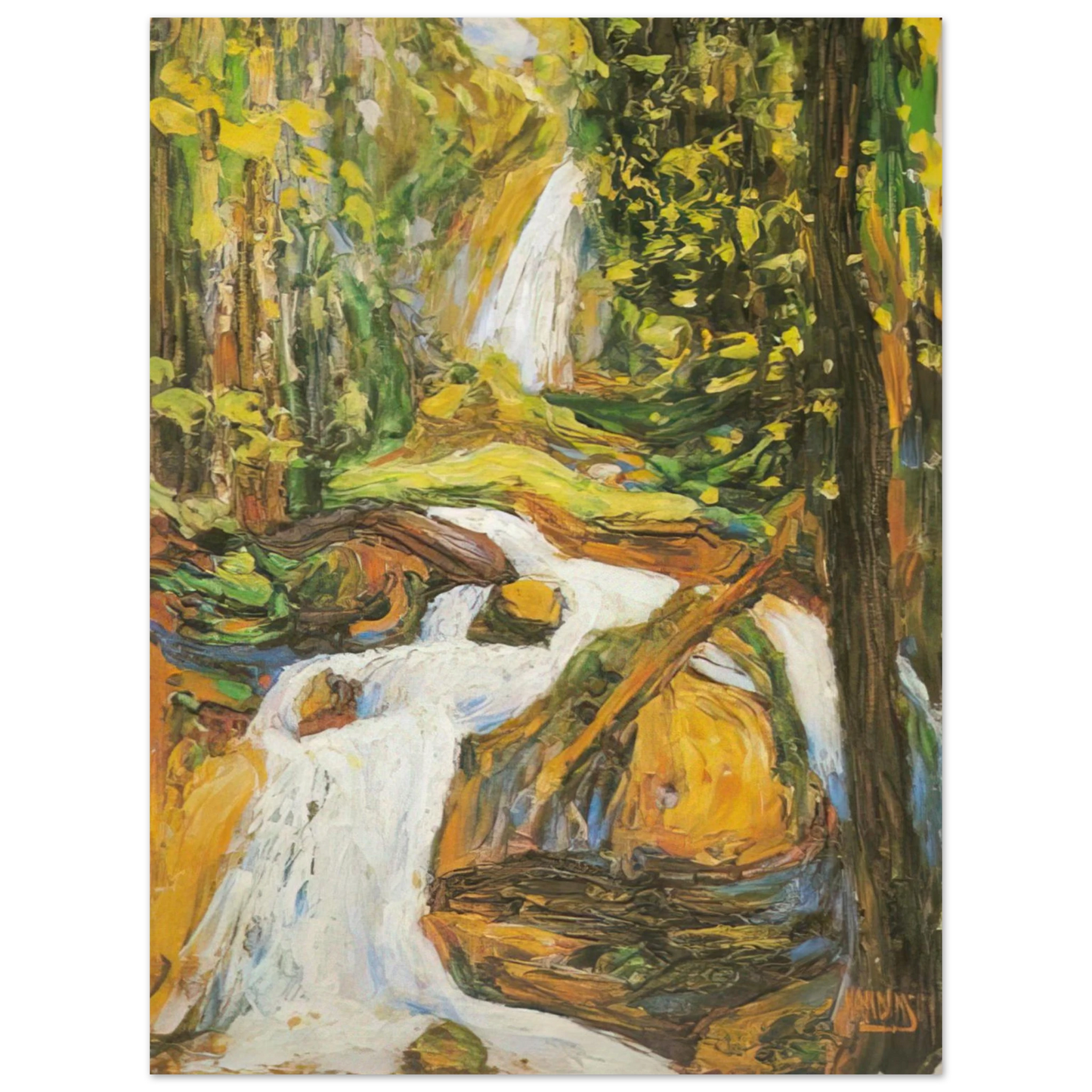Wassily Kandinsky - KOCHEL WATERFALL I 75x100 cm / 30x40inches Fine Art Poster