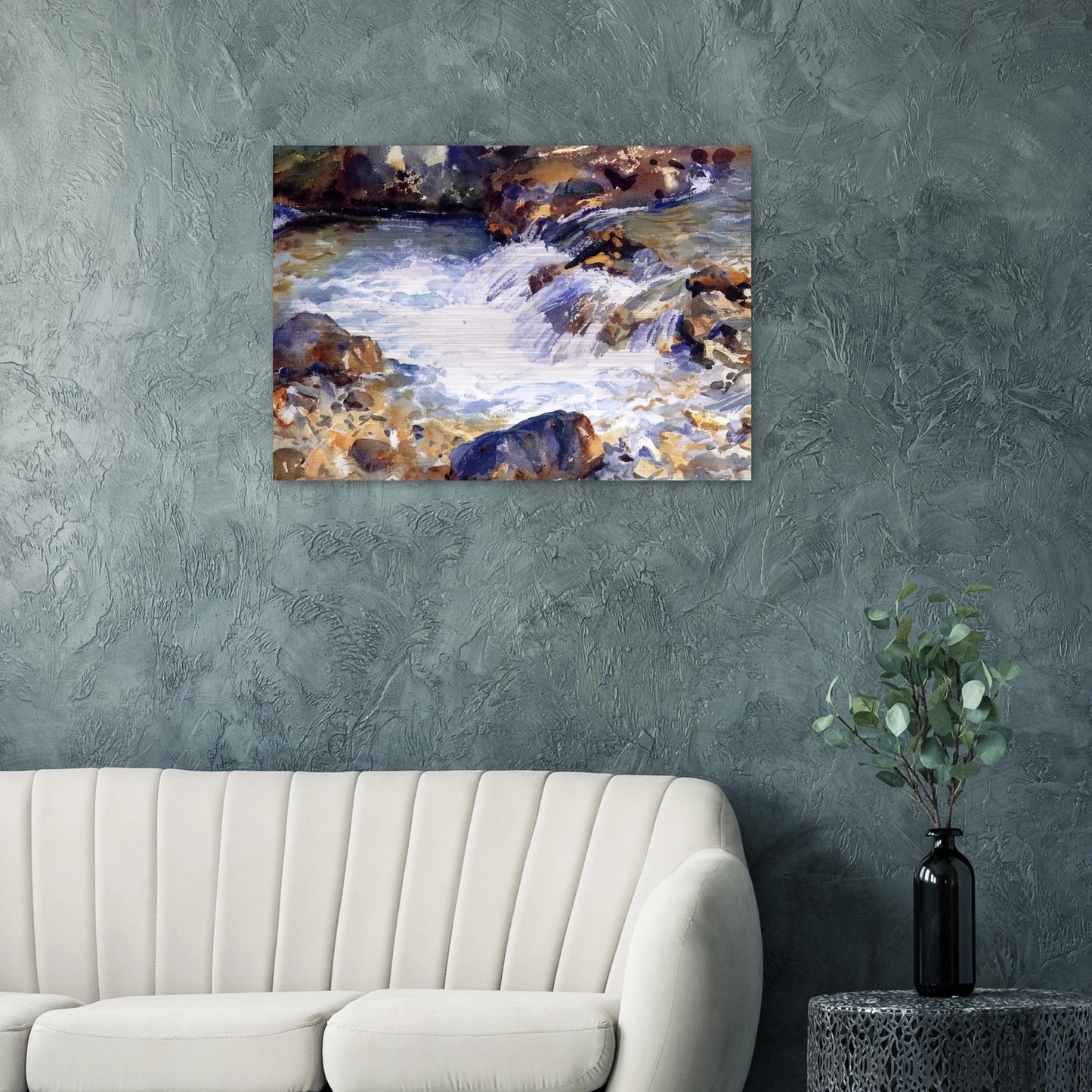 In the Tyrol - John Singer Sargent Brushed Aluminum Print - 70x100 cm / 28x40 inches | John Singer Sargent Aluminum Print | John Singer Sargent Prints