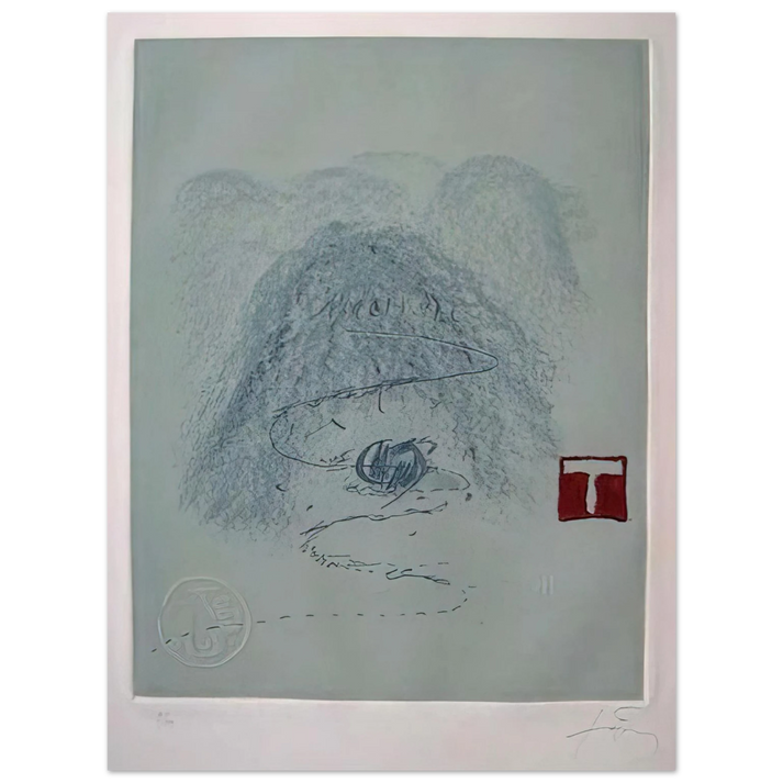 Antoni Tapies - APARICIONS 3 1982 75x100 cm / 30x40inches Fine Art Poster