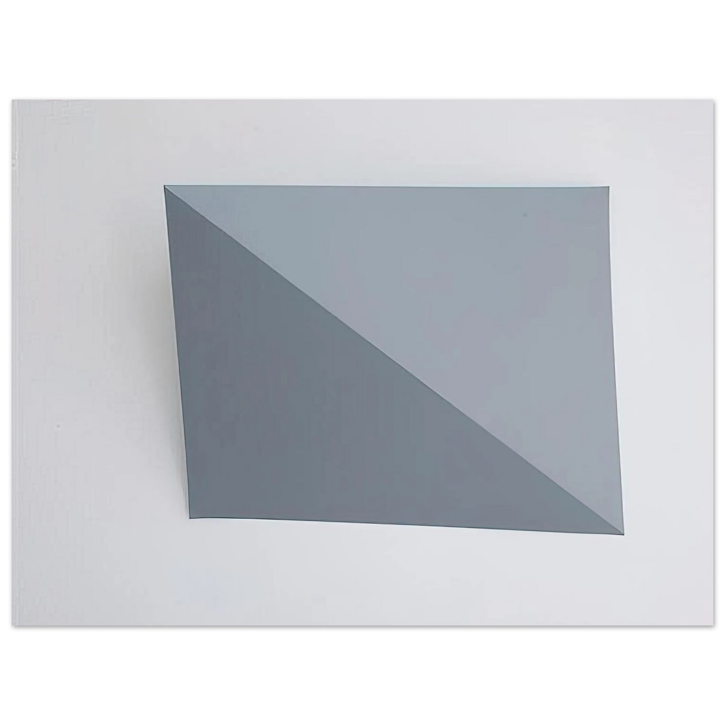 Charlotte Posenenske - Three-Dimensional Picture diagonal folding - 1966 75x100 cm / 30x40inches Fine Art Poster