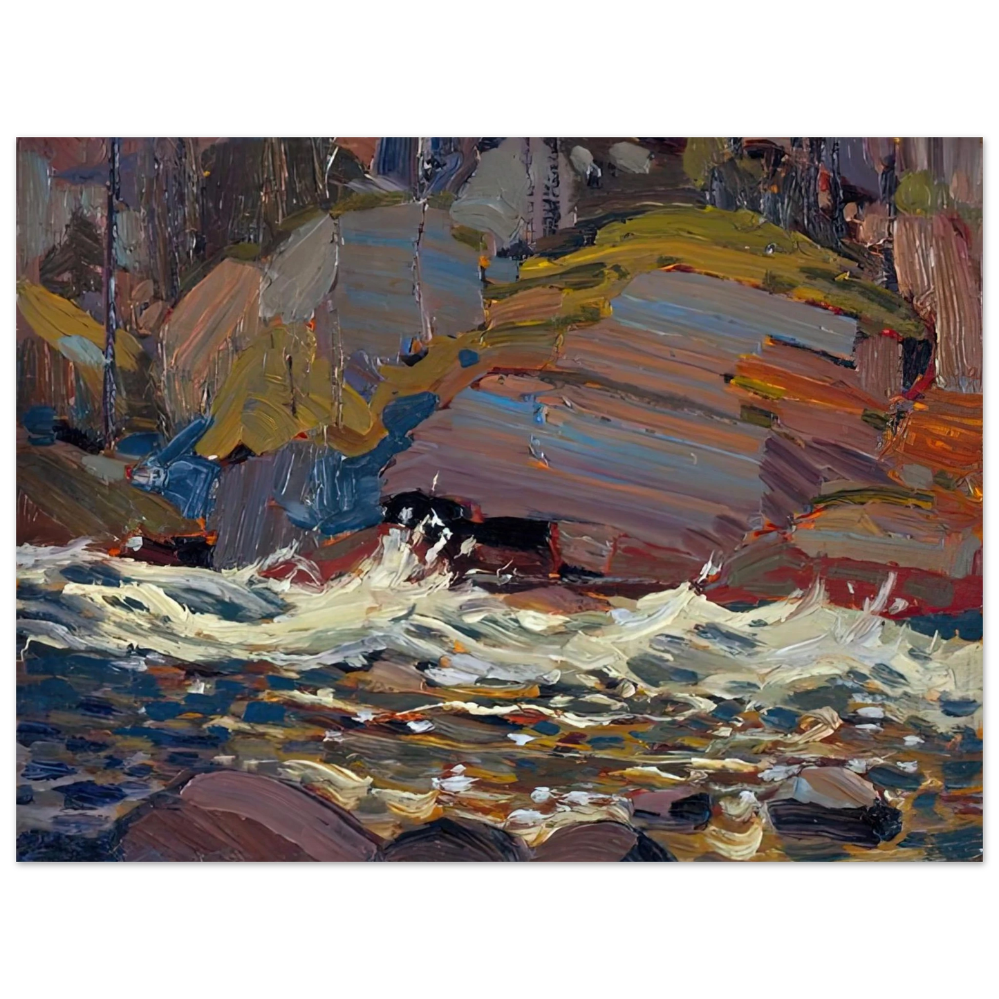 Tom Thomson - SWIFT WATER 1916 75x100 cm / 30x40inches Fine Art Poster