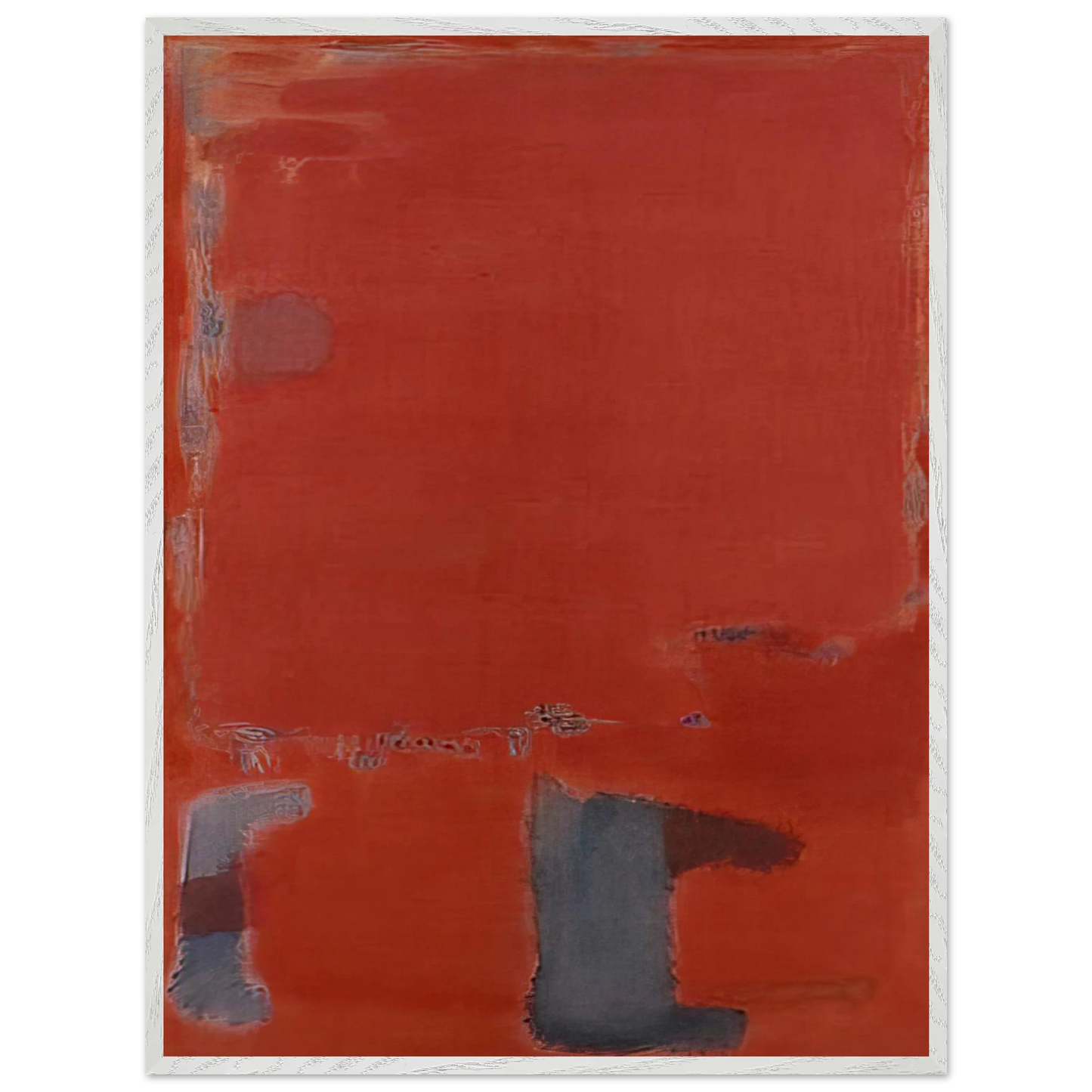 Mark Rothko - No. 21 - c.1949 New York , United States Wall Art - 60x80 cm / 24x32 inches - Premium Wooden Framed Poster With Fine Art Paper-canvas - Wood frame
