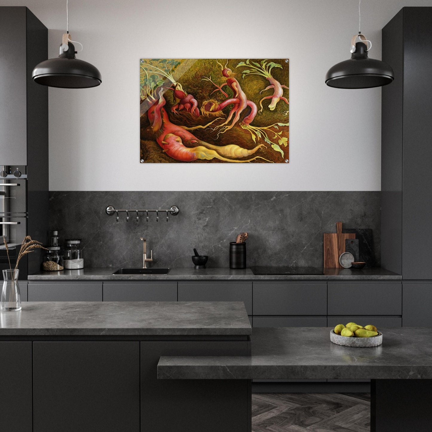 THE TENPTATIONS OF SAINT ANTONY 1947 - Diego Rivera Acrylic Print - 70x100 cm / 28x40″ inches | Diego Rivera Wall Art | Diego Rivera Prints