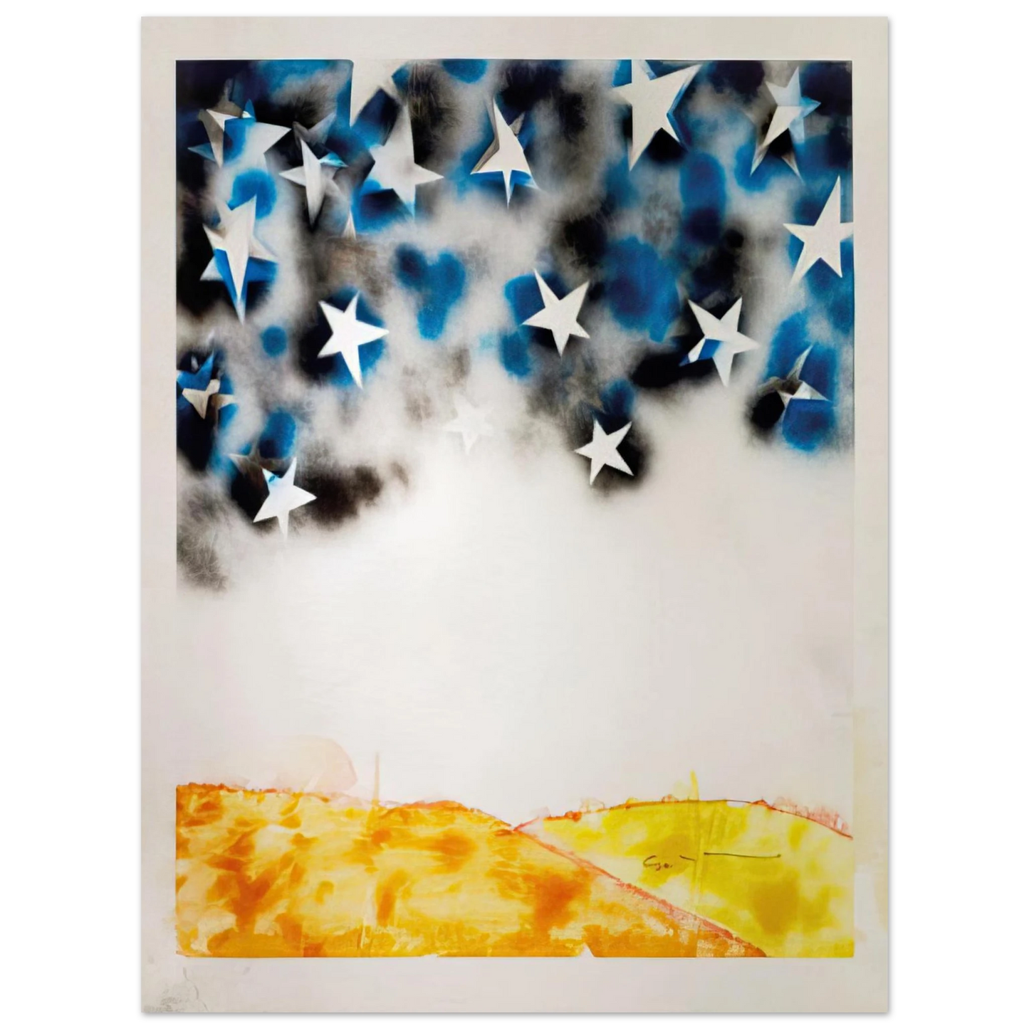 Mario Schifano - Le Stelle - Pop Art 75x100 cm / 30x40inches Fine Art Poster