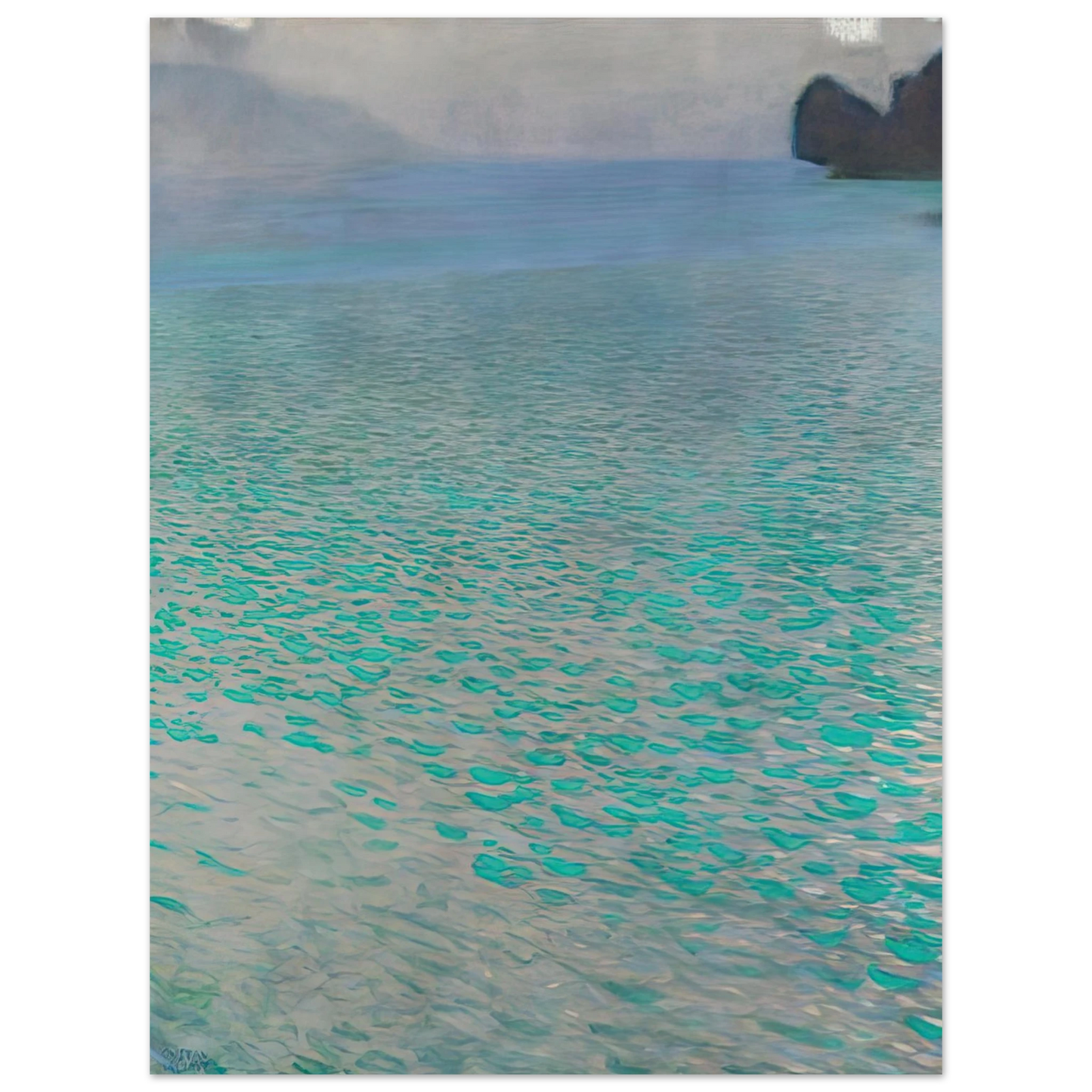 Gustav Klimt - ATTERSEE 1900 75x100 cm / 30x40inches Fine Art Poster