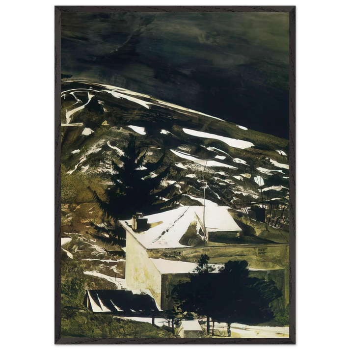 WOLF MOON 1975 - Andrew Wyeth 70x100 cm / 28x40 inches Framed Art Print – Black Wooden Frame