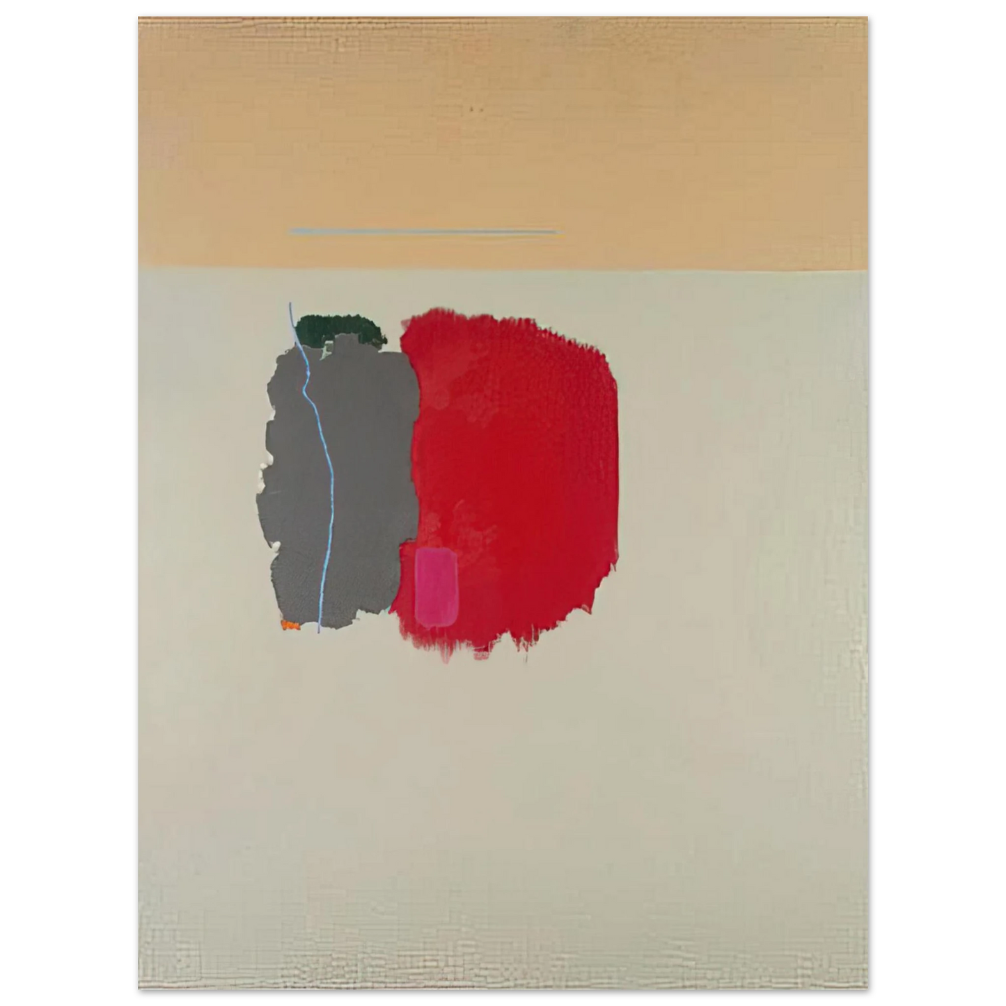 John Ferren - Red Spot - 1954 75x100 cm / 30x40inches Fine Art Poster