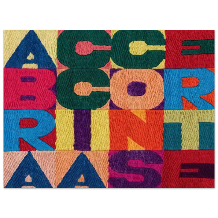 Alighiero Boetti - A BRACCIA CONSERTE 1994 75x100 cm / 30x40inches Fine Art Poster