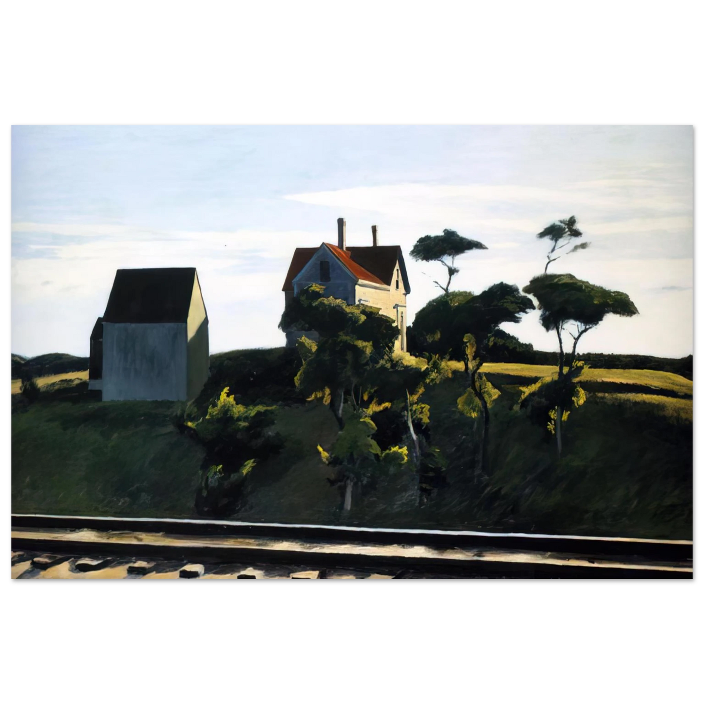 Edward Hopper - New York, New Haven and Hartford Fine Art Poster