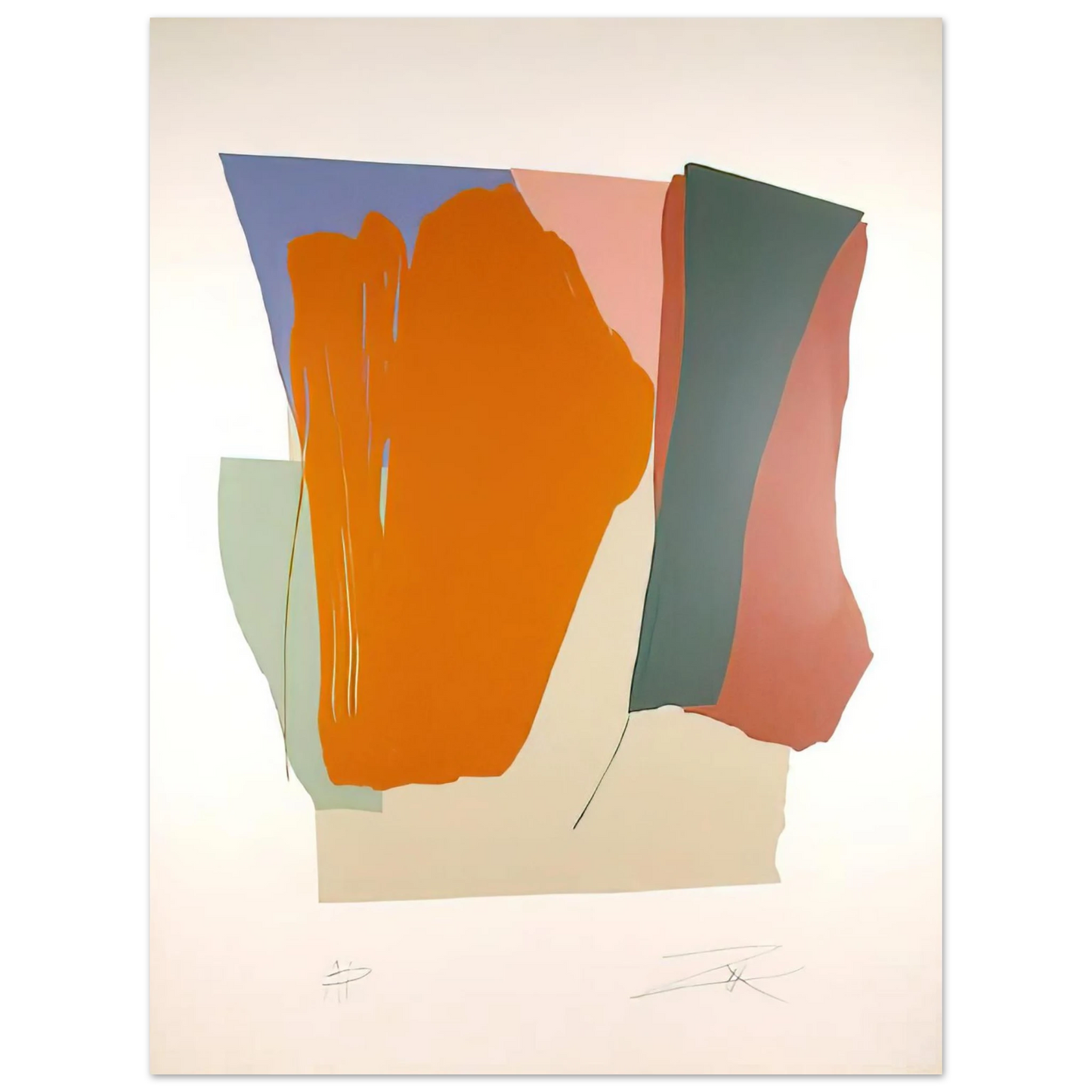 Larry Zox - Untitled 8 - 1979 75x100 cm / 30x40inches Fine Art Poster
