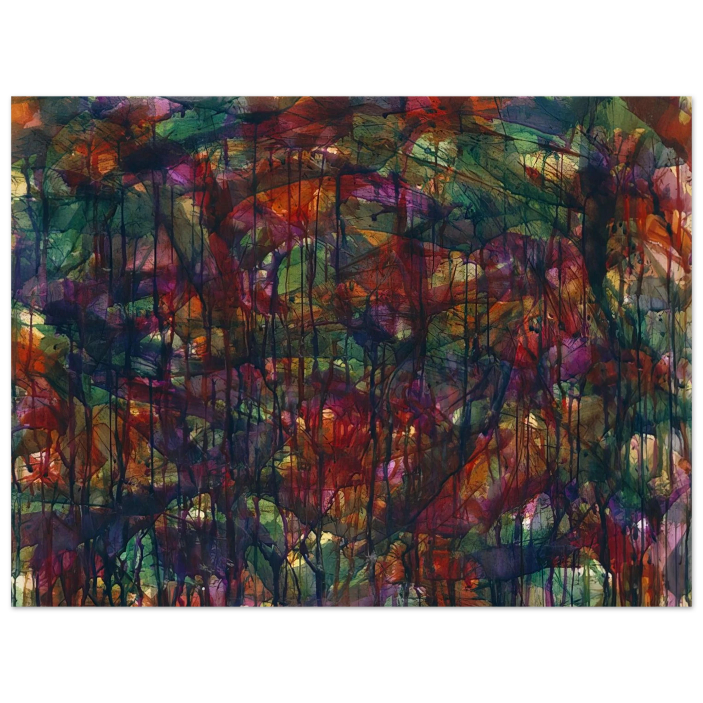 Norman Bluhm - Untitled - 1957 75x100 cm / 30x40inches Fine Art Poster