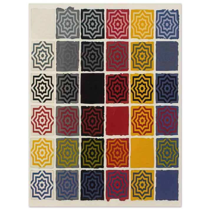 Sol LeWitt - Stars 8 Pointed 75x100 cm / 30x40inches Fine Art Poster