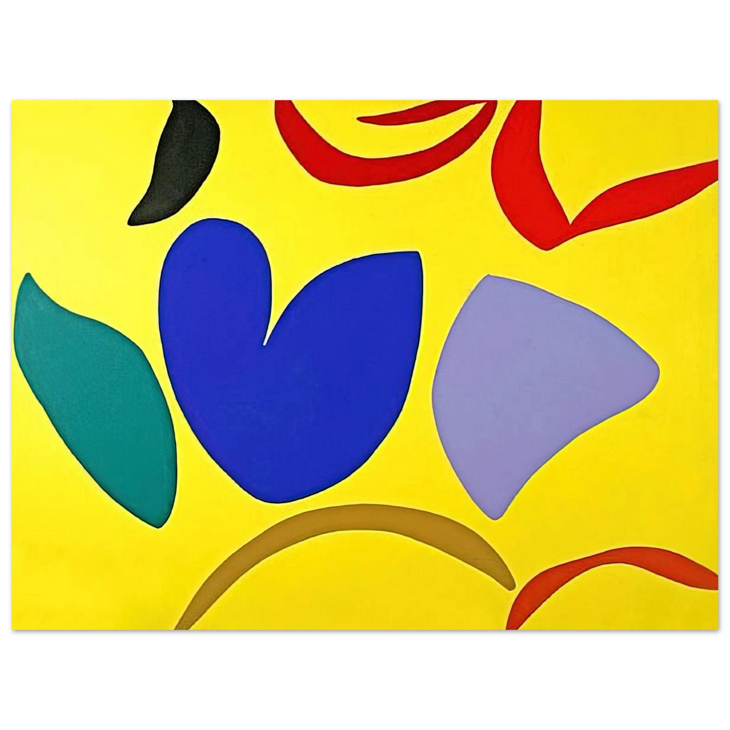 Ray Parker - M-yellow - 1965 75x100 cm / 30x40inches Fine Art Poster